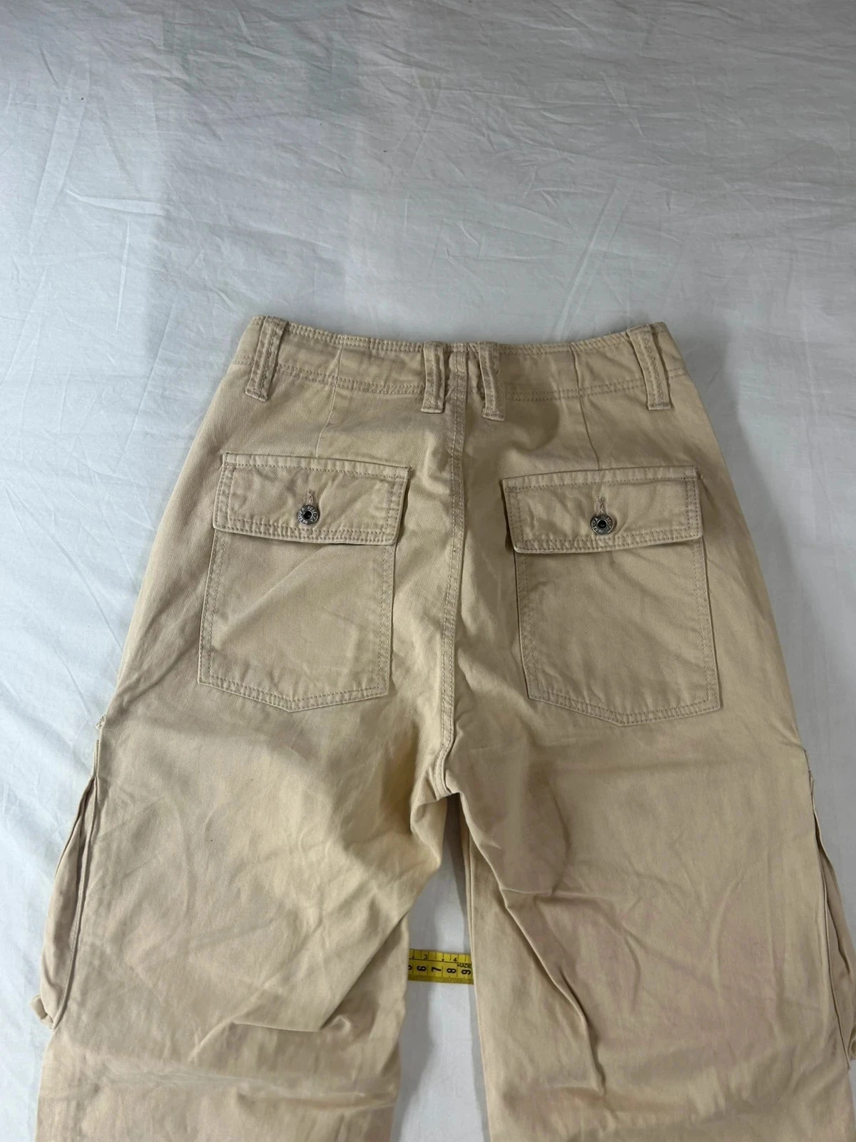 Creamy beige high-waisted Bershka jeans – photo 11